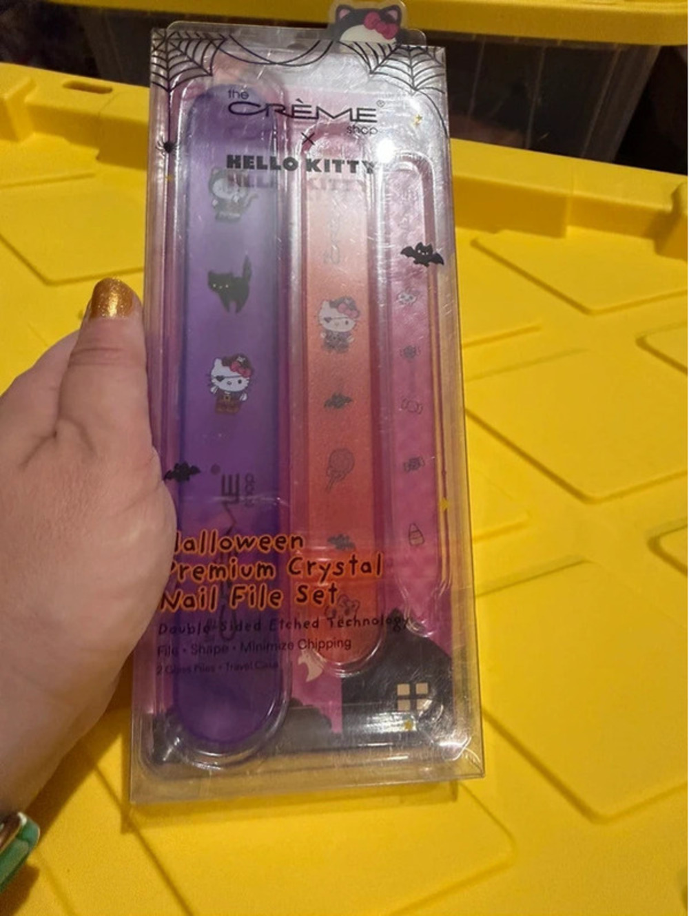 The Crème Shop x Hello Kitty Halloween Crystal Nail File Set NWT